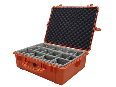 Protector Case 1600EU oranžový so nastaviteľnými prepážkami